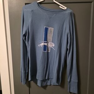 Detroit lions, thermal long sleeve shirt, old logo